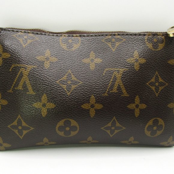 Louis Vuitton Zip Toiletry Bag Signature Canvas - Fair Condition - Picture 1 of 11